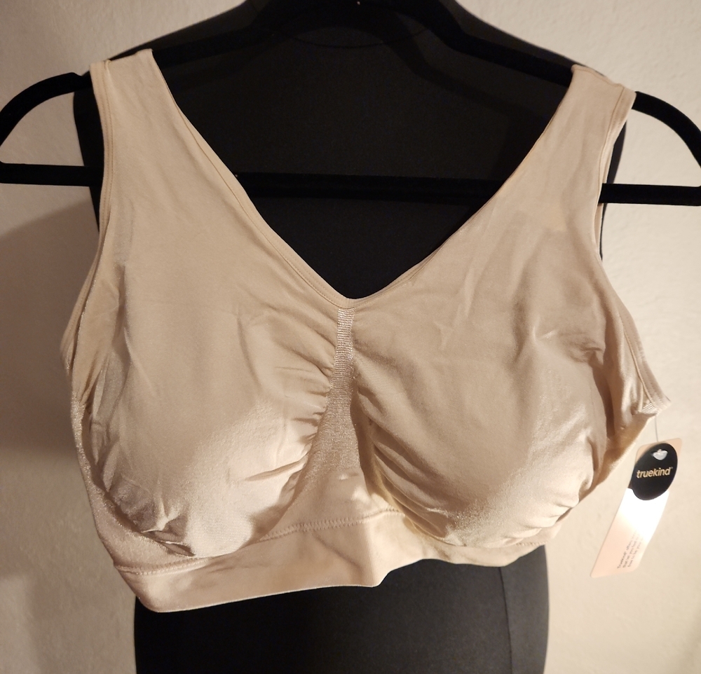 Truekind Beige Wireless Bralette Size 2X NWT